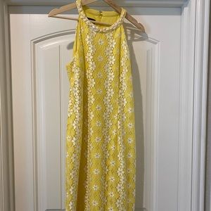 Nine West size 12 Yellow and White floral dress